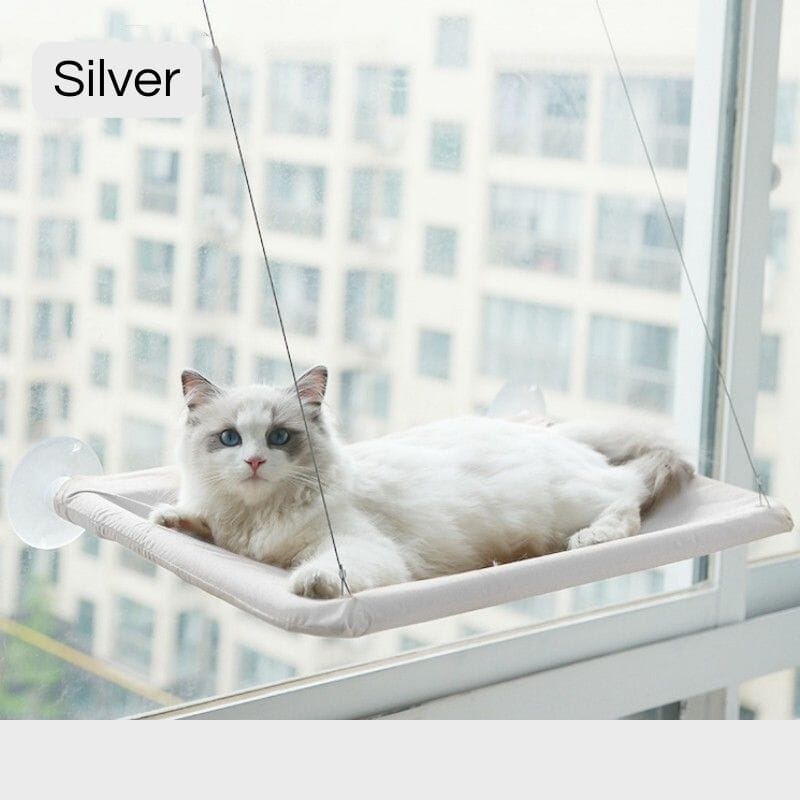 Cat Window Bed Beds catzviral Silver 